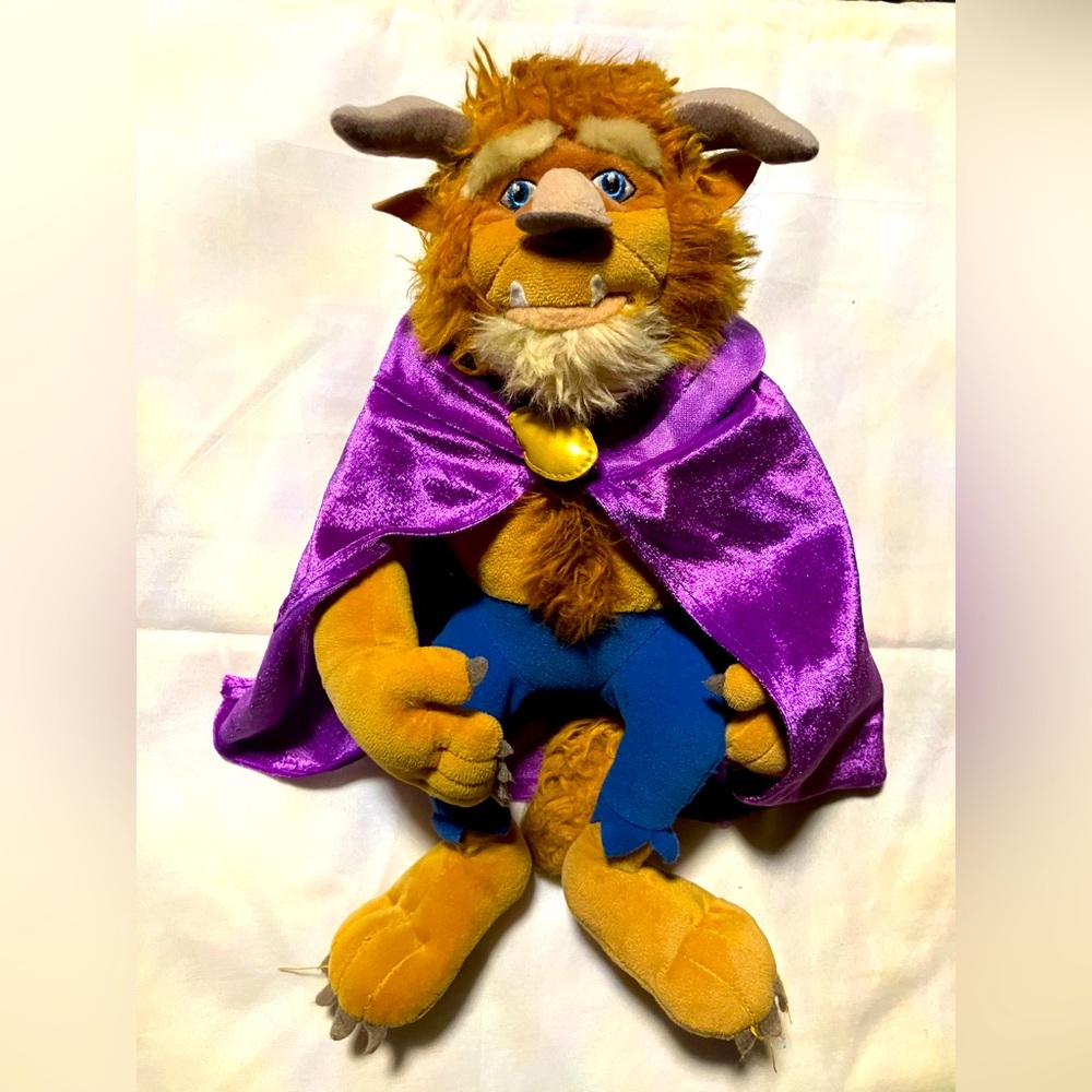Beauty and the Beast officially licensed Disney store beast plushie pre owned